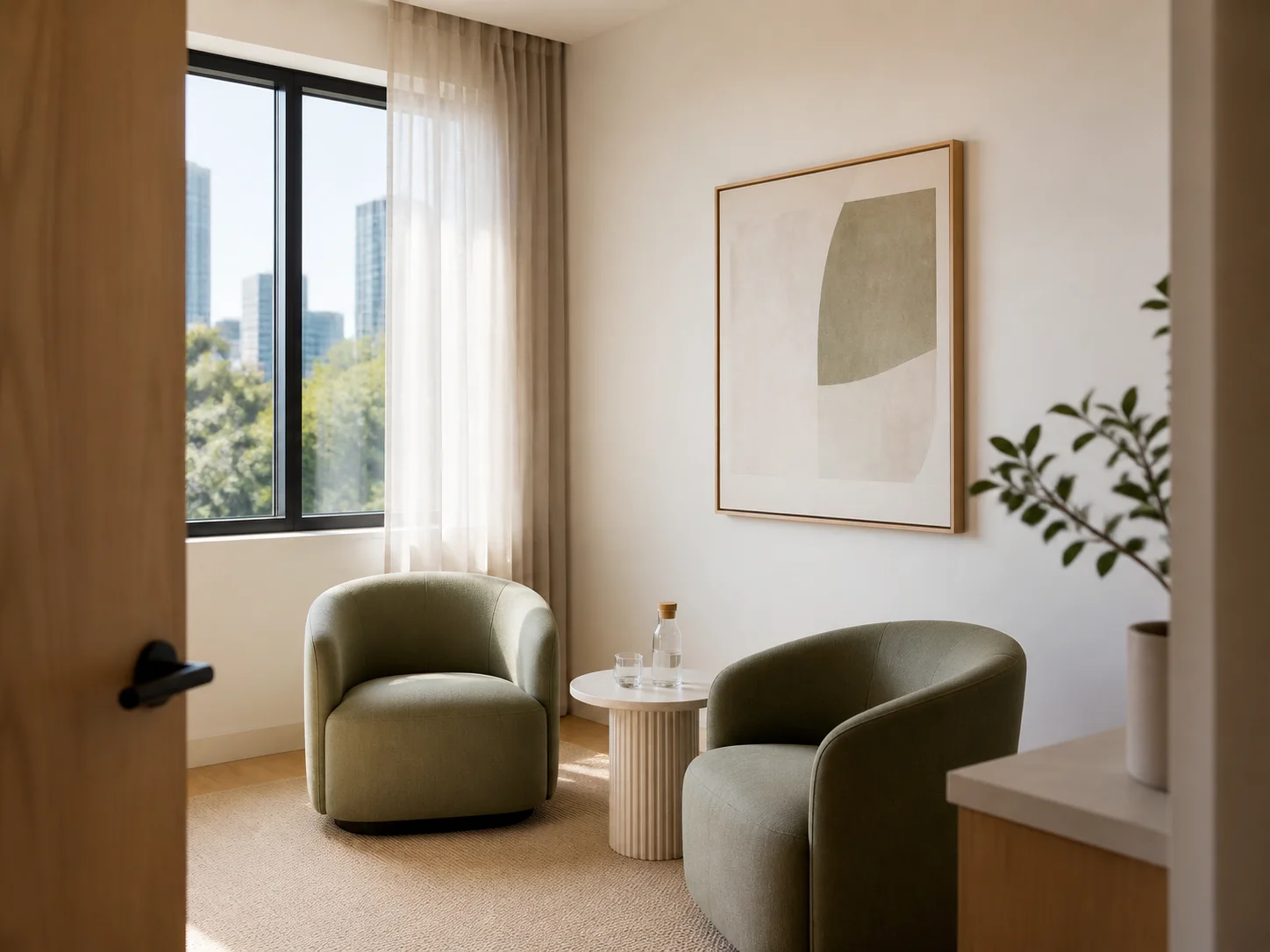 Fictional development image of a consultation room